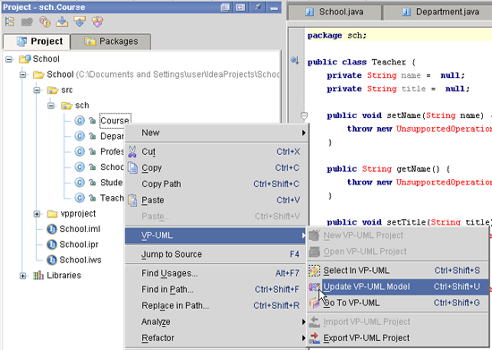 Update VP-UML Model Sample 3