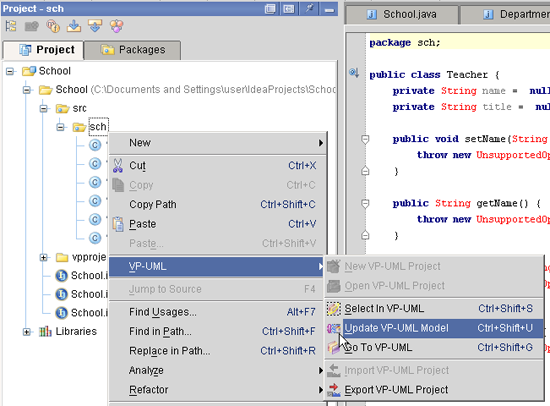 Update VP-UML Model Sample 2
