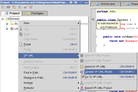 Update VP-UML Model Sample 1