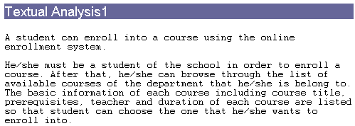 Documentation of Textual Analysis