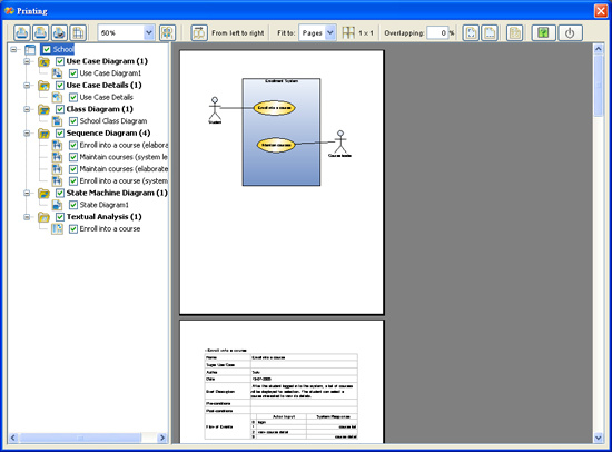 Printing Facility for UML Diagrams in SDE for Eclipse/IBM WSAD&reg;