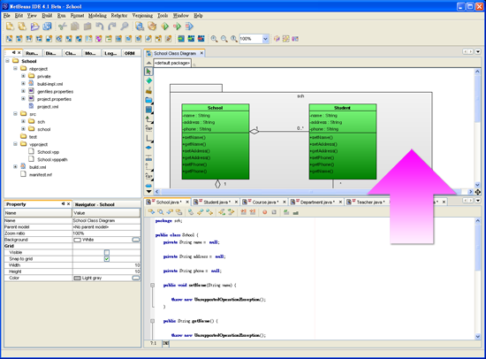 Reversing Code to Model in SDE for NetBeans/Sun™ ONE
