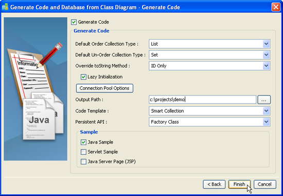 Persistent Layer Generation Dialog