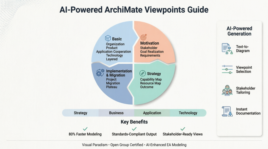 A Case Study on AI-Powered ArchiMate Viewpoint Modeling with Visual Paradigm