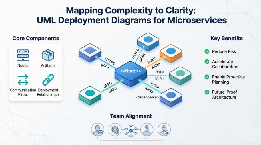 A Comprehensive Case Study on UML Deployment Diagrams for Modern Microservices Architecture