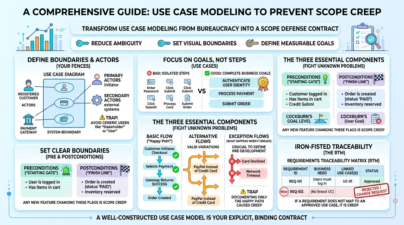 Use Case Modeling To Prevent Scope Greep