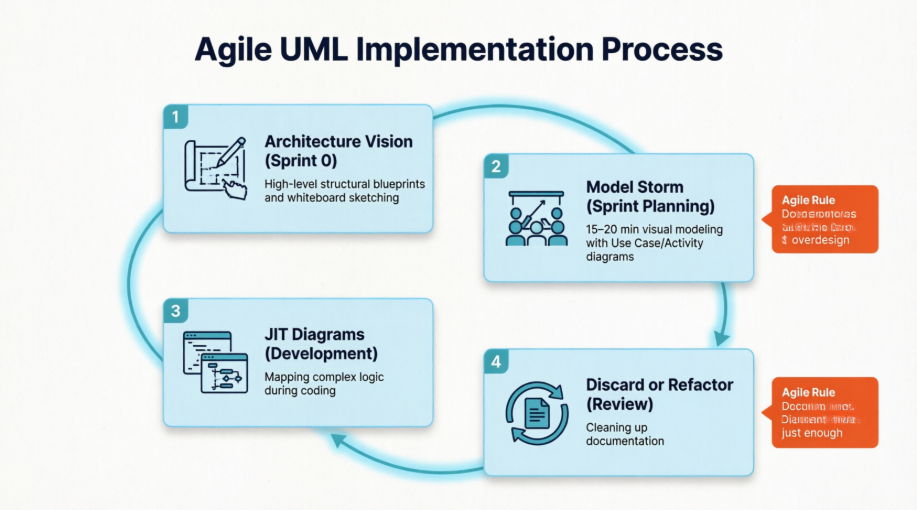 How to Implement UML Step-by-Step in Agile Sprints 