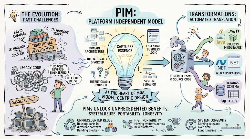 Architecting for Reuse: A Comprehensive Guide to Platform Independent Models (PIM) in Model Driven Architecture (MDA)