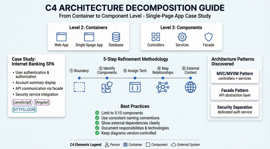 Architectural Decomposition Guide: Refining C4 Container Diagrams to Component Diagrams