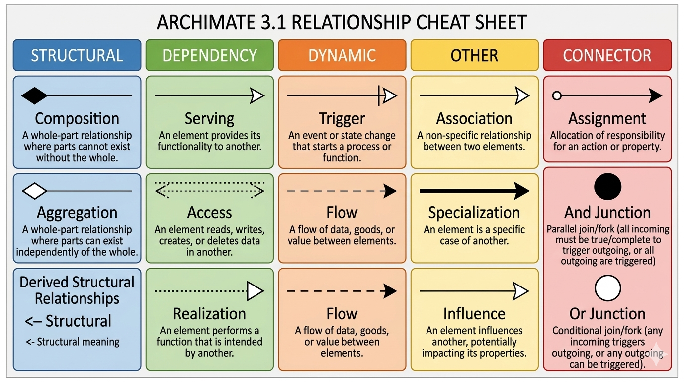 Architecture as Code: The Complete Guide to ArchiMate Relationships in PlantUML