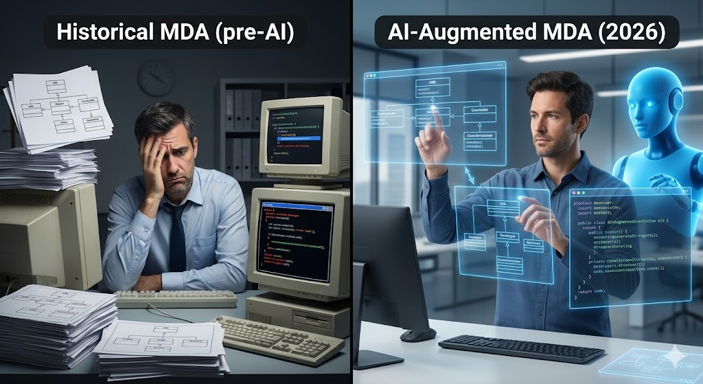 Bridging the Abstraction Gap: The AI-Augmented Renaissance of Model-Driven Architecture