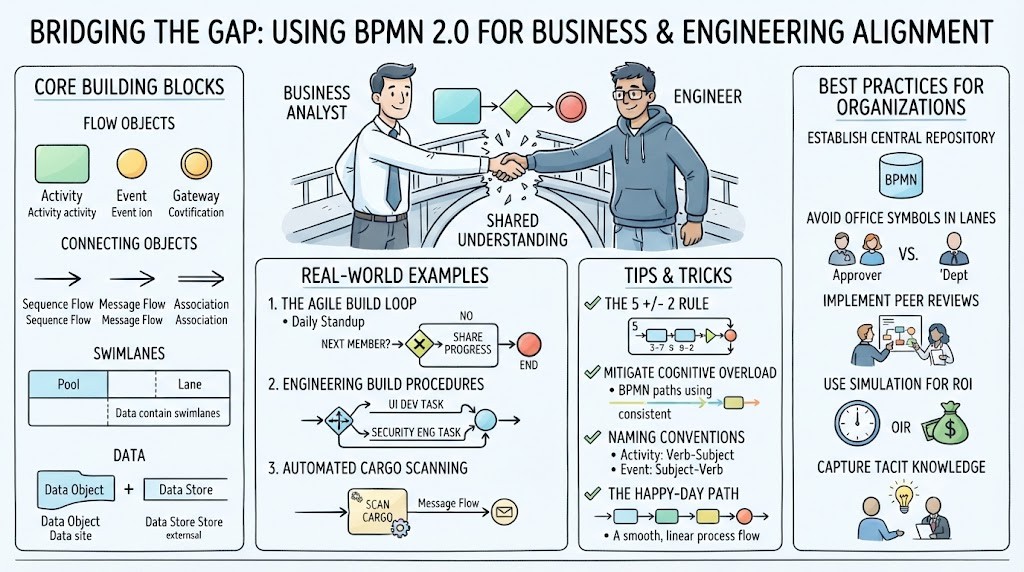 Bridging the Gap: A Practical Guide to Using BPMN 2.0 for Business and Engineering Alignment