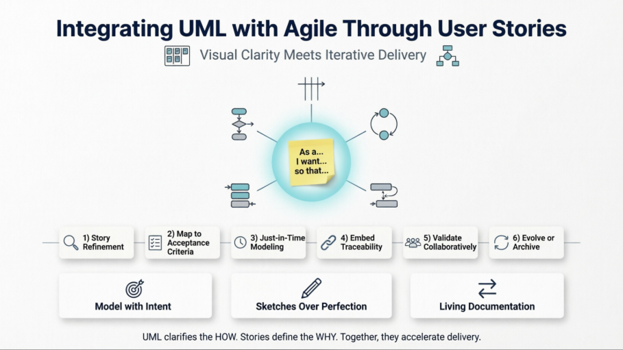 Bridging the Gap: Integrating UML with Agile Development Through User Stories