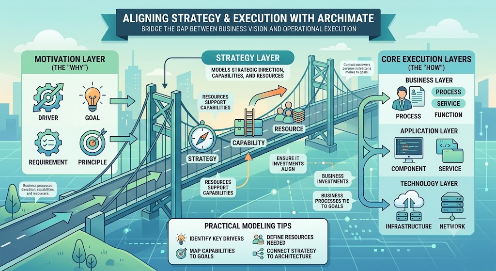 Bridging Vision and Execution: A Comprehensive Guide to ArchiMate Strategy Modeling