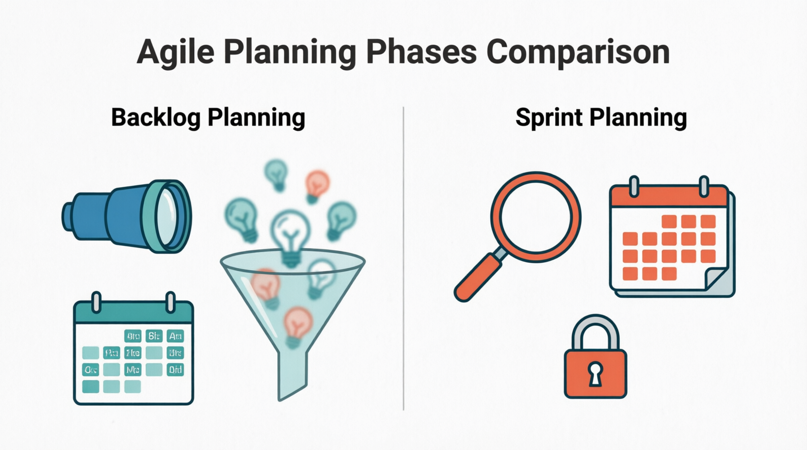 Core Differences: Backlog Planning vs. Sprint Planning