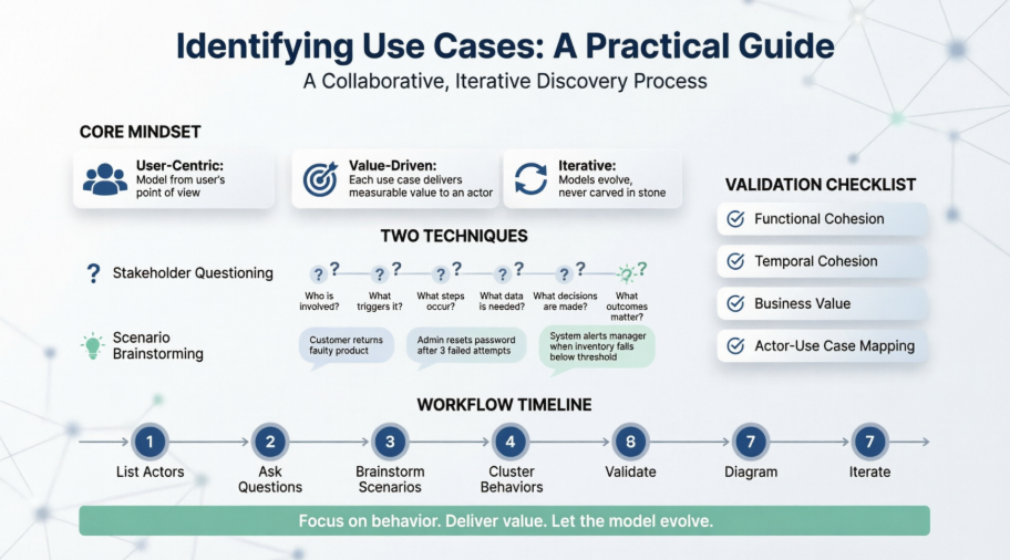 Comprehensive Guide: Identifying Use Cases in Use Case Modeling