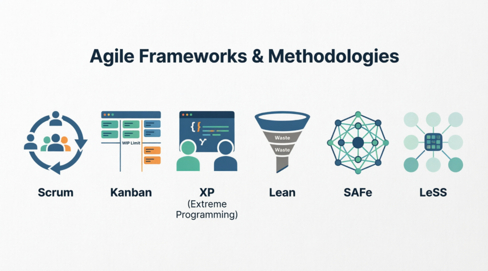 Comprehensive Guide to Core Agile Frameworks & Methodologies