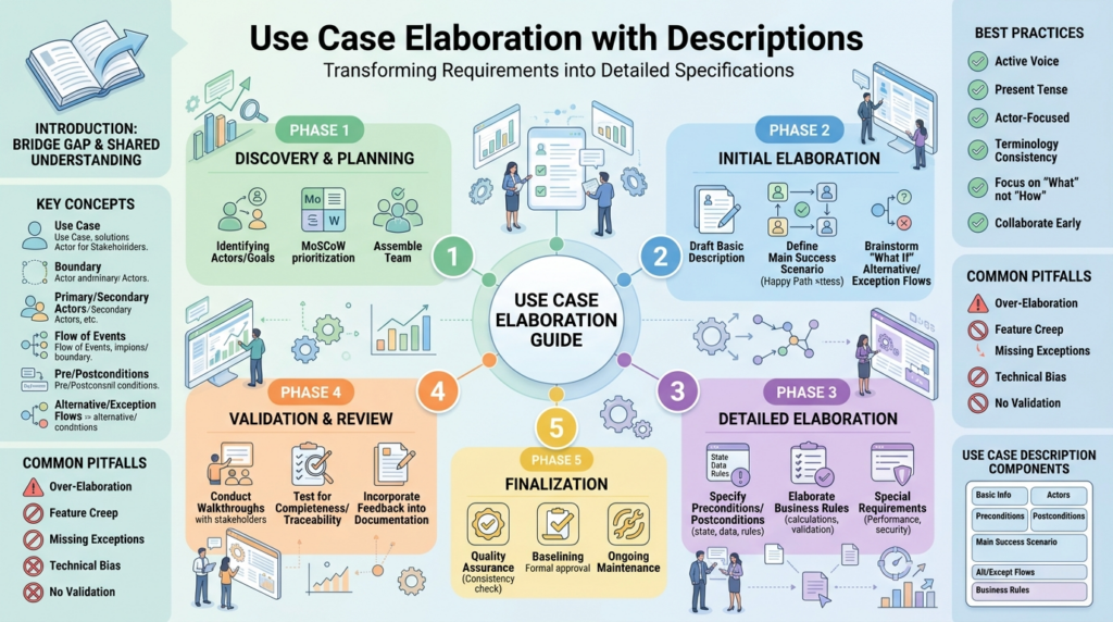 Comprehensive Guide to Use Case Elaboration with Use Case Descriptions
