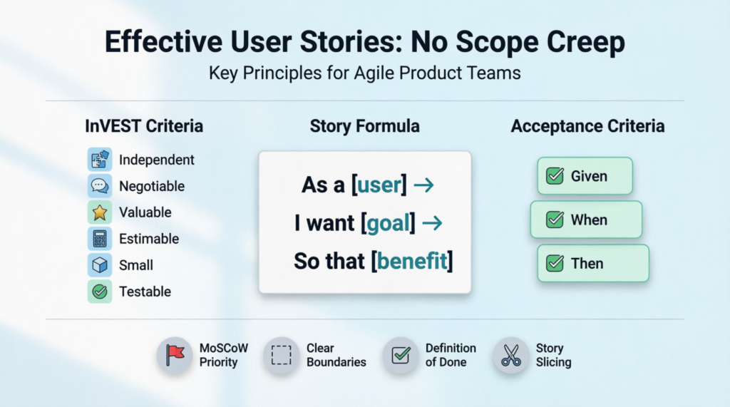 Comprehensive Guide: Writing Effective User Stories Without Scope Creep