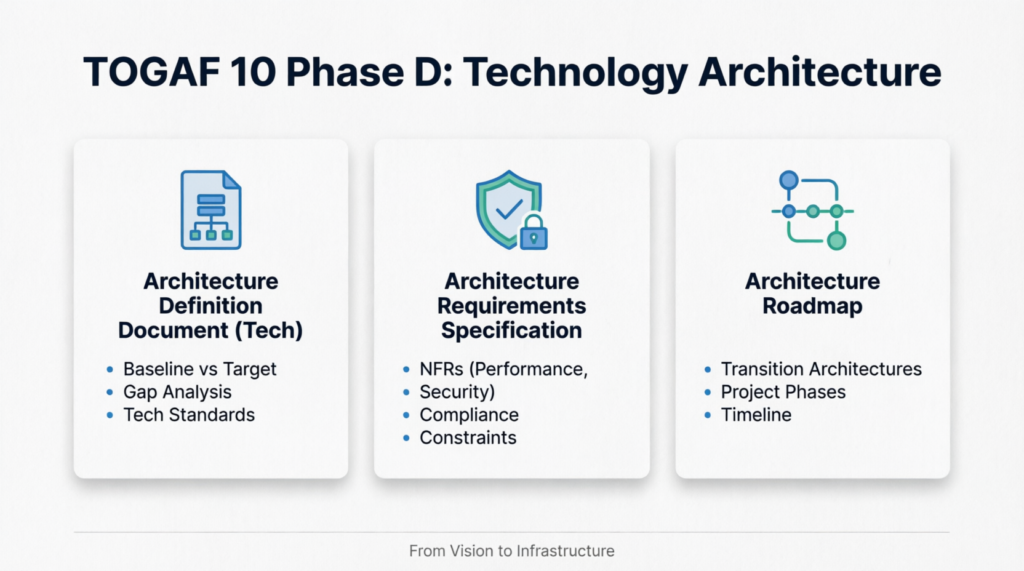 Deep Dive: Mastering TOGAF 10 Phase D – Technology Architecture Deliverables