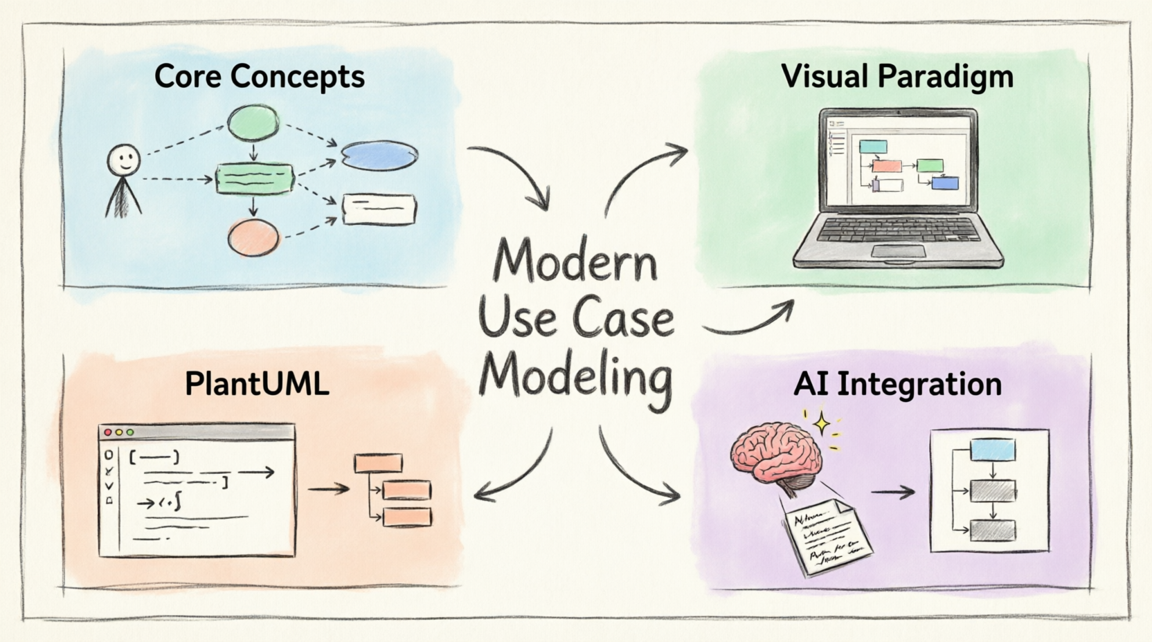 Modern Use Case Modeling with Visual Paradigm, PlantUML, and AI