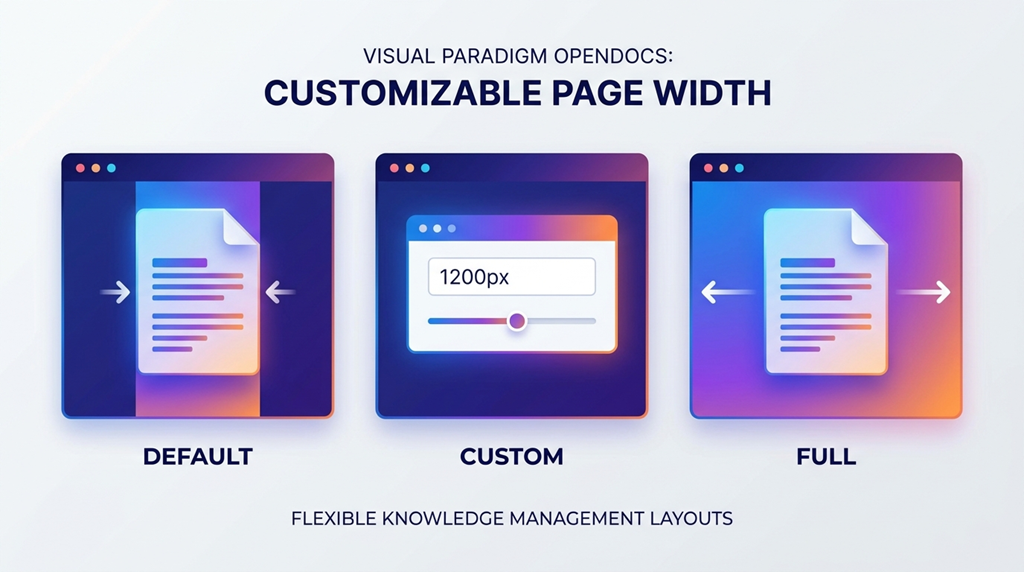 Visual Paradigm OpenDocs Update: New Customizable Page Width Settings