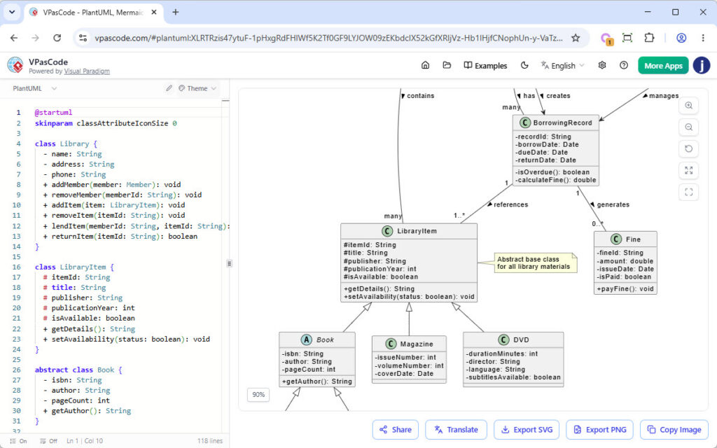 VPasCode: Unified Text-to-Diagram Platform | PlantUML & Mermaid Editor