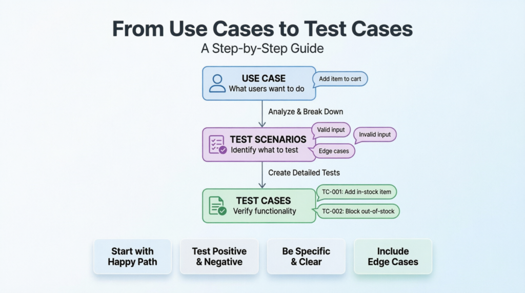 From Use Cases to Test Cases: A Comprehensive Guide for Beginners
