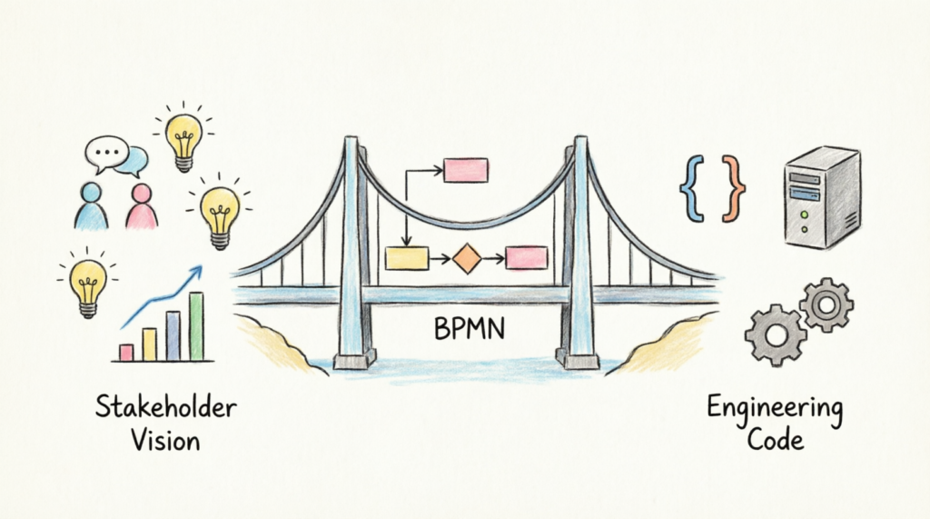 From Vision to Code: How BPMN Empowers Engineering Leads to Bridge the Business-Technical Divide