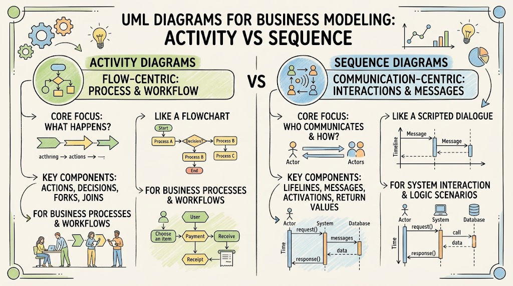 Mastering Business Modeling: A Comprehensive Guide to Activity and Sequence Diagrams