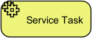 A BPMN Service Task shape