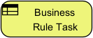 A BPMN Business Rule Task shape