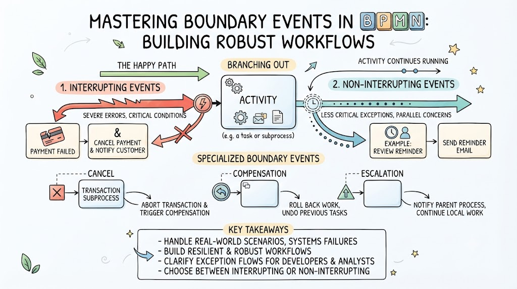 Mastering Exception Handling: A Comprehensive Guide to BPMN Boundary Events