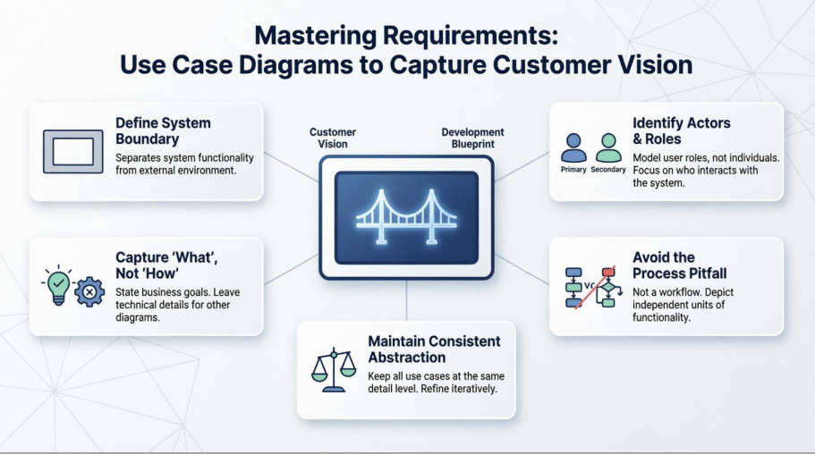 Mastering Requirements: Using Use Case Diagrams to Capture Customer Vision