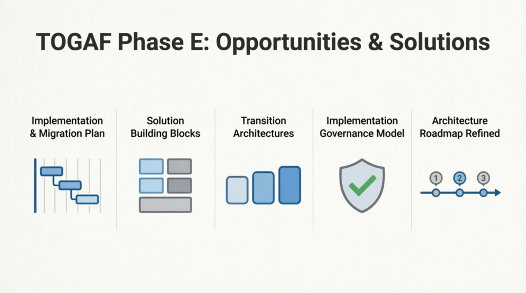 Mastering TOGAF Phase E: Opportunities & Solutions – A Deep Dive into Key Deliverables