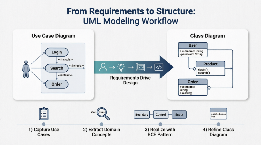 Mastering UML: A Complete Guide to Use Case and Class Diagrams for Software Design