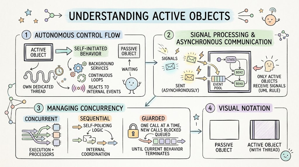 Mastering UML Active Objects: A Comprehensive Guide to Concurrency and Autonomous Control