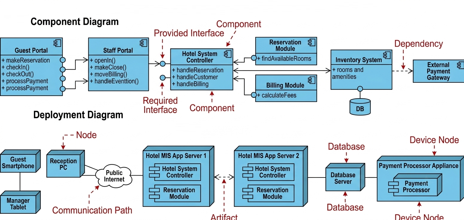 UML Modeling: Component and Deployment Diagrams