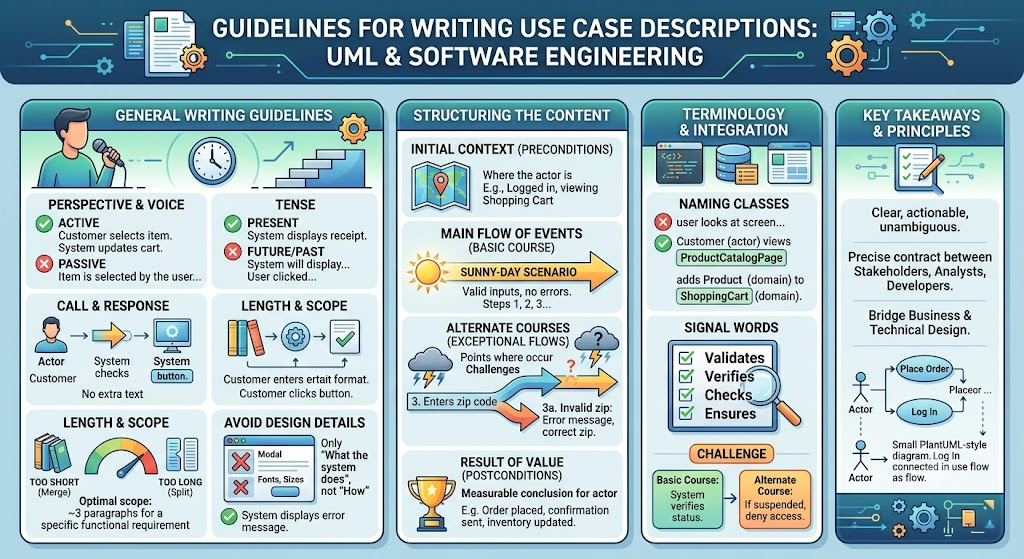 Mastering Use Case Descriptions in UML: A Comprehensive Guide to Robust Requirements Modeling