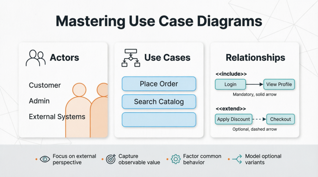Mastering Use Case Diagrams: A Comprehensive Guide to Capturing System Requirements