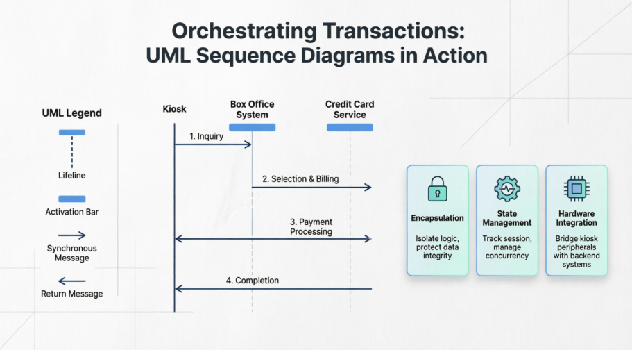 Orchestrating Transactions: A UML Sequence Diagram Case Study for an Automated Ticket Purchase System