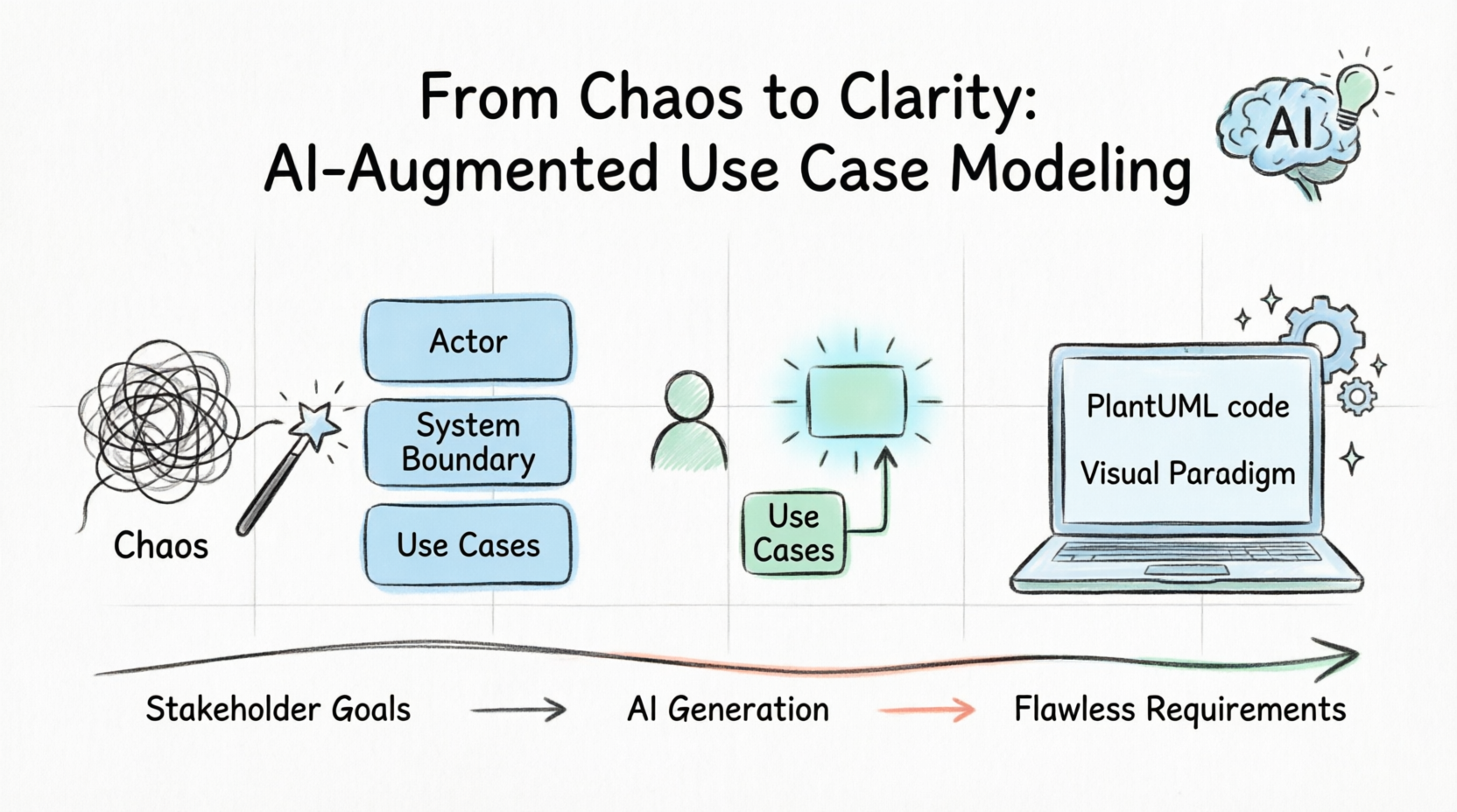 From Chaos To Clarity: AI-Augmented Use Case Modeling