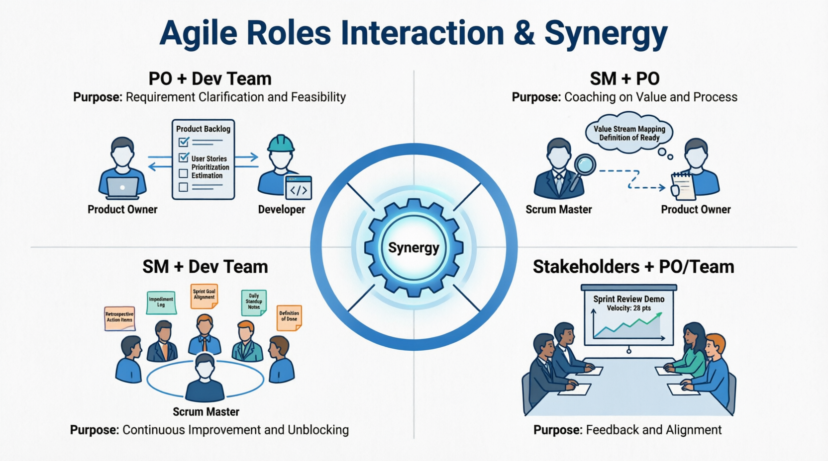 Agile Roles Interactioon & Synergy