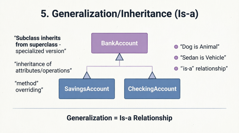 UML Generalization/Inheritance (Is-a)