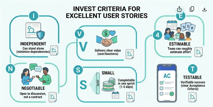 INVEST Criteria For Excellent User Stories