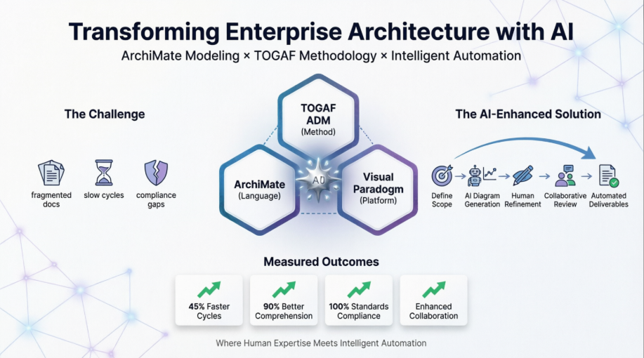 Transforming Enterprise Architecture: A Case Study on AI-Enhanced ArchiMate Modeling with TOGAF ADM in Visual Paradigm