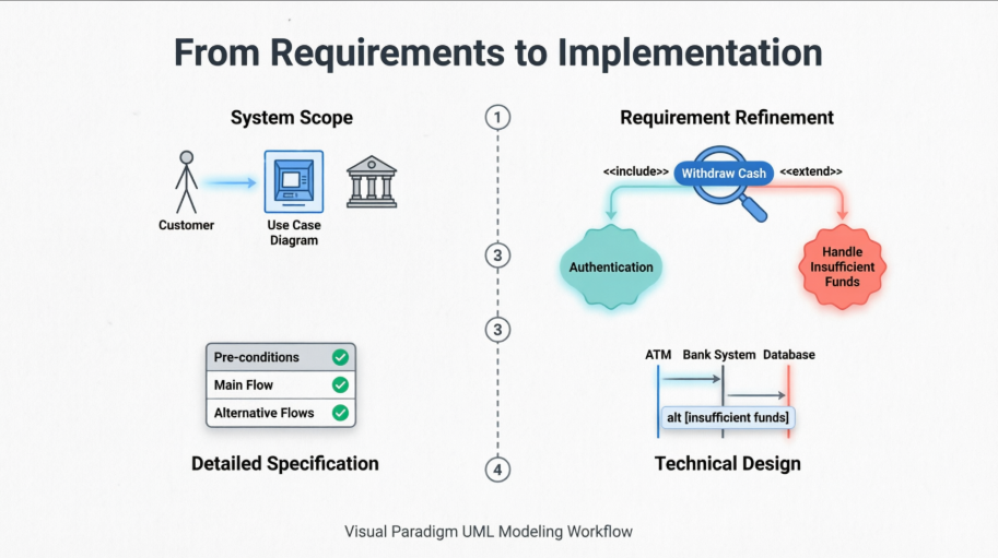 UML Modeling: A Complete Guide from Requirements to Sequence Diagrams