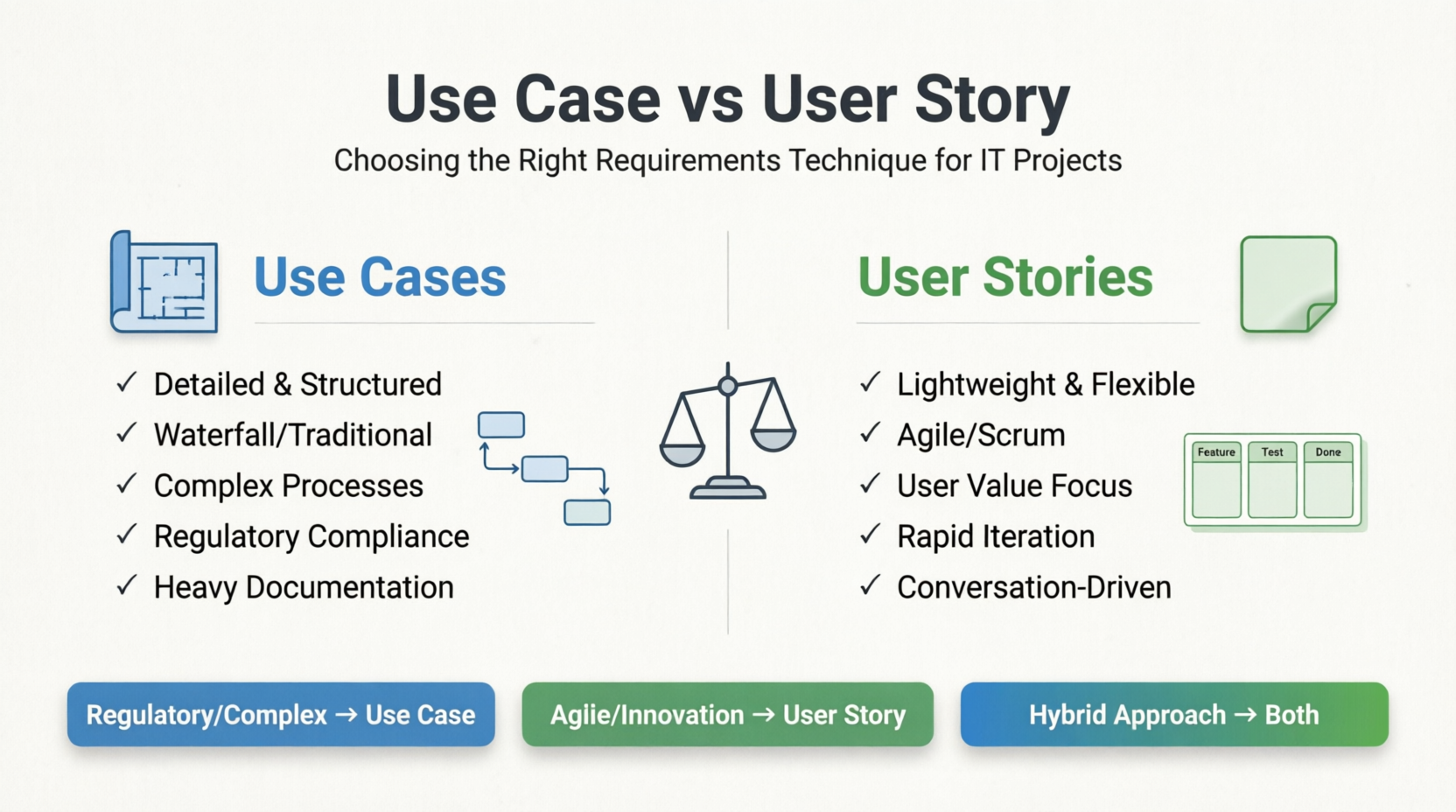Use case vs User Story: Choosing The Right Requirements Techniques