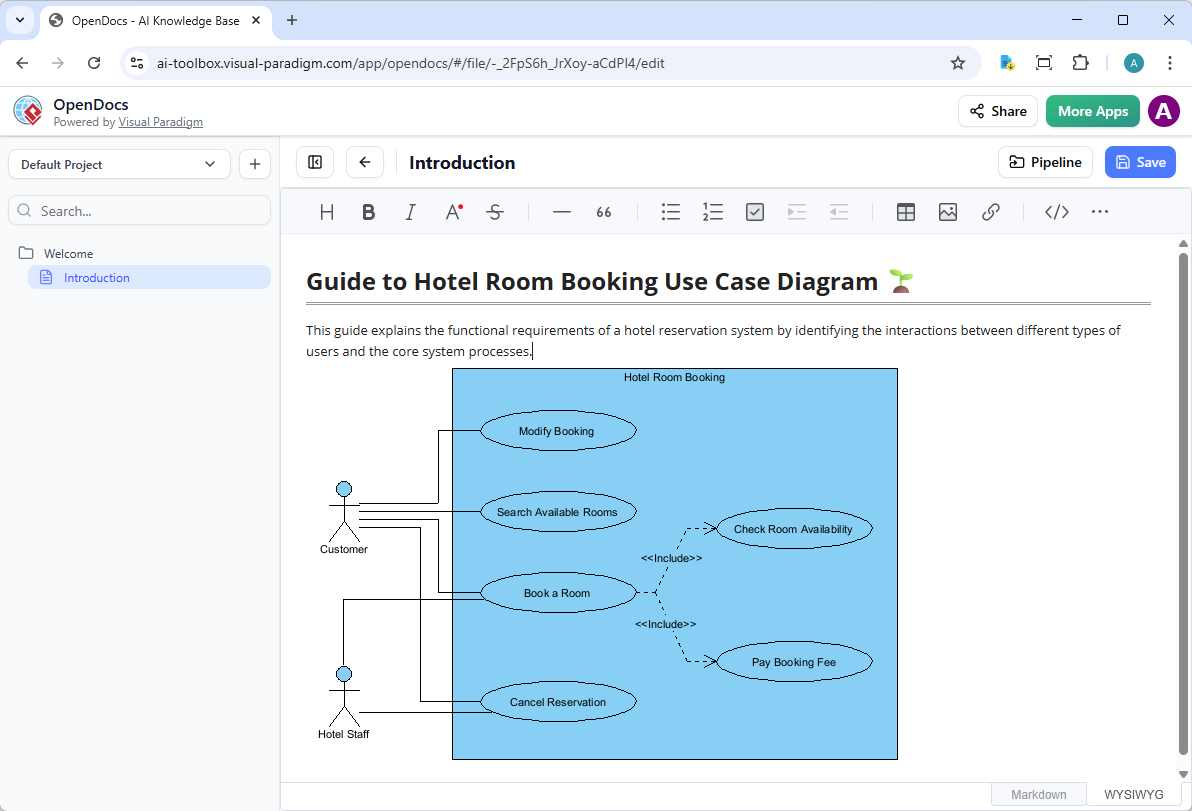 Inserted Use Case Diagram