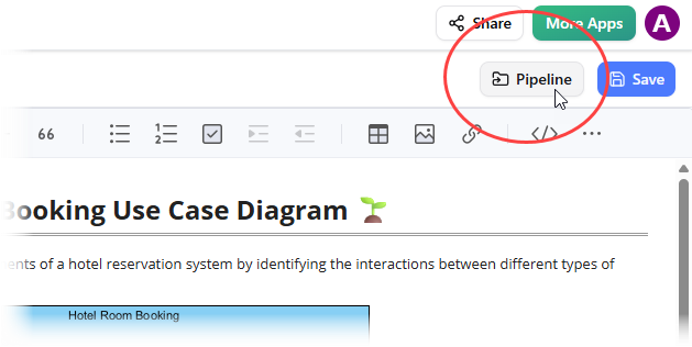 Open Pipeline Pane